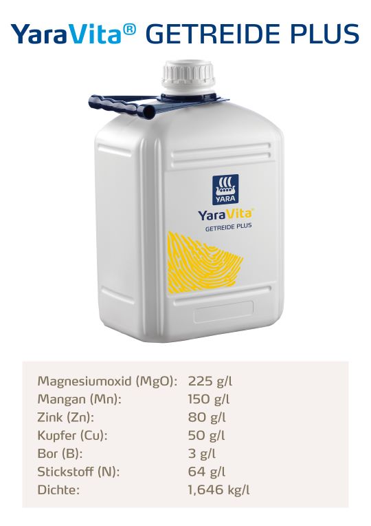 YaraVita Getreide Plus Kanister und Deklaration