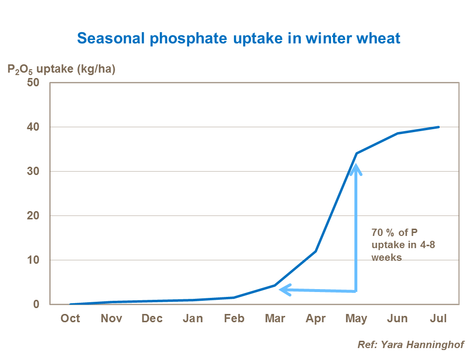 seasonal phosphate graph table