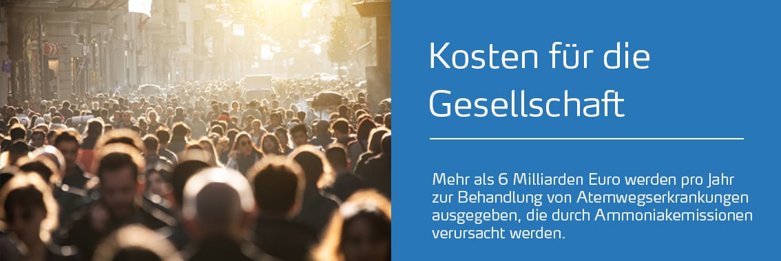 Ammoniak-Emissionen Kosten Gesellschaft