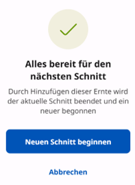 GrassN neuen Schnitt beginnen