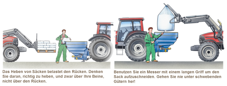 Handling Säcke und Big Bags