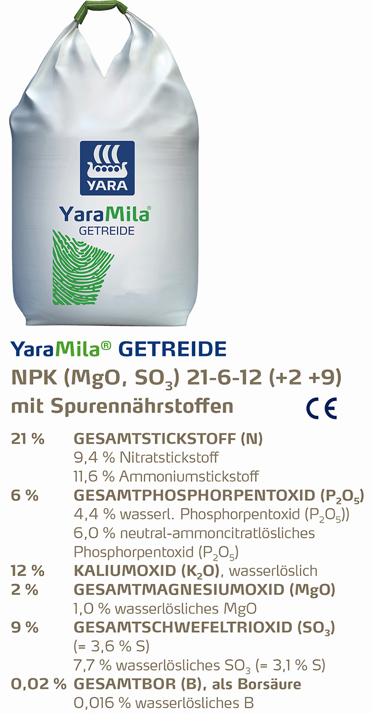 Big Bag YaraMila Getreide mit Deklaration
