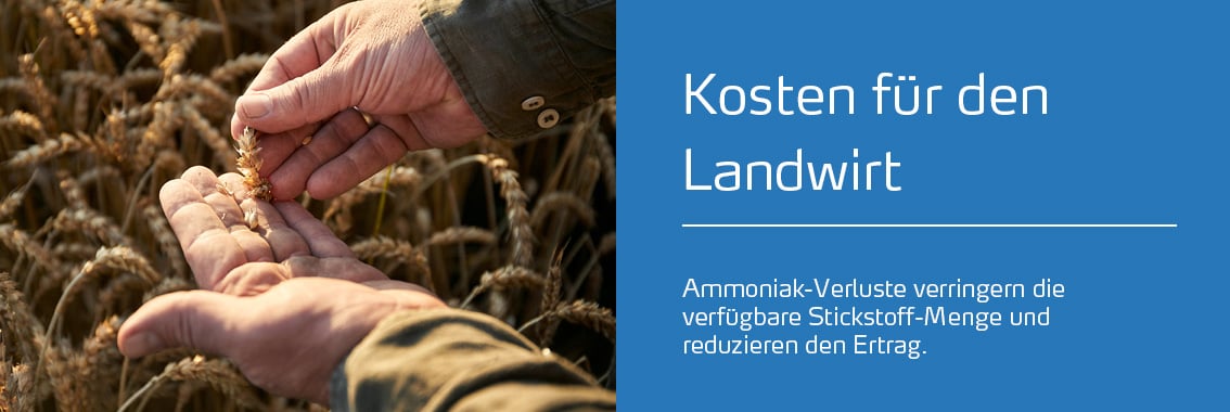 Ammoniak-Emissionen Kosten Landwirt