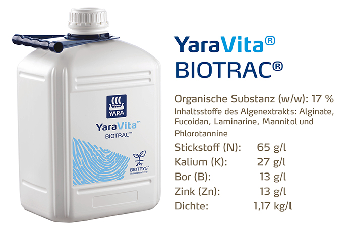 Kanister YaraVita Biorac und Deklaration