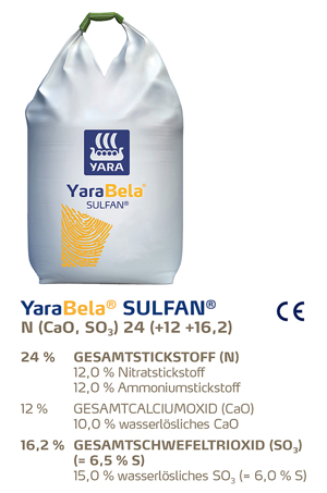 Big Bag YaraBela Sulfan mit Deklaration